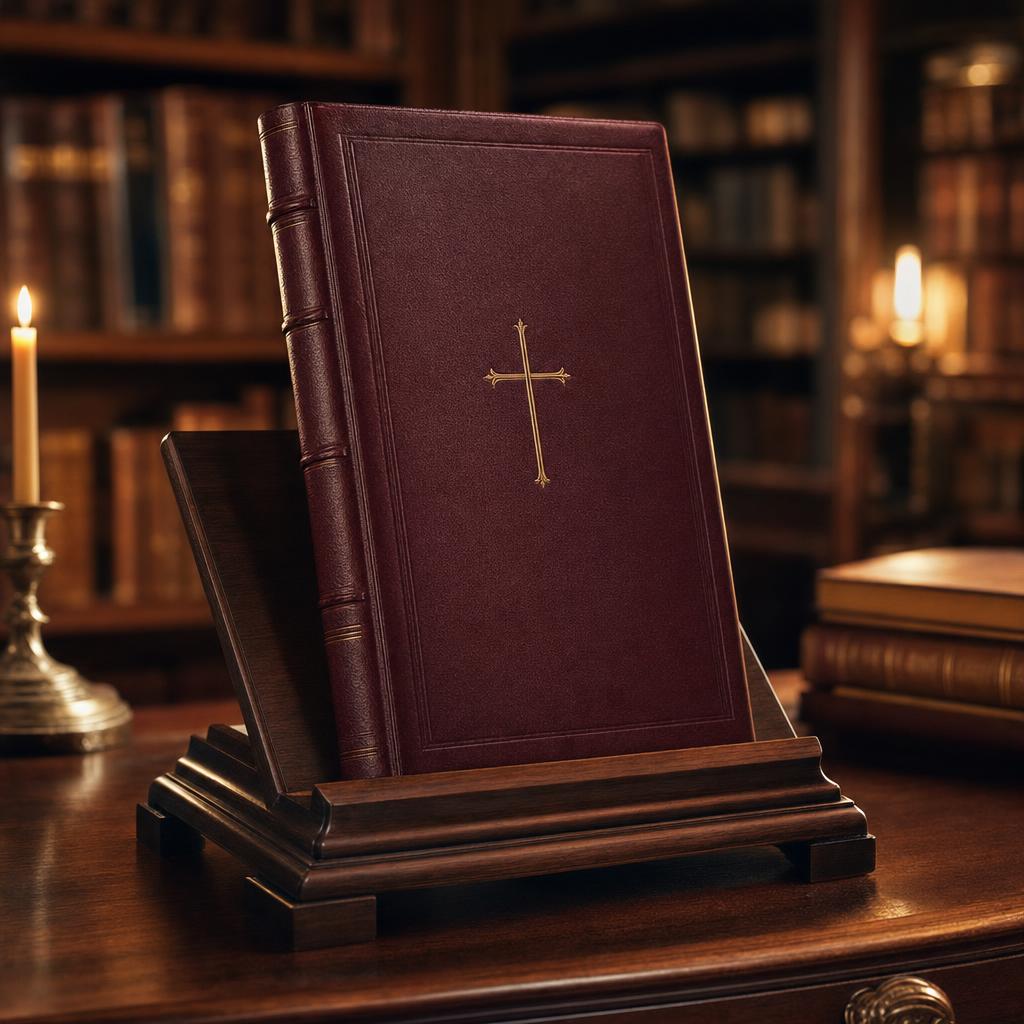 Bible on a reading stand